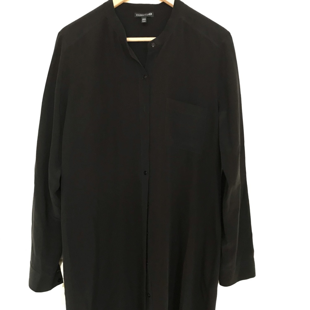 Black silk tunic